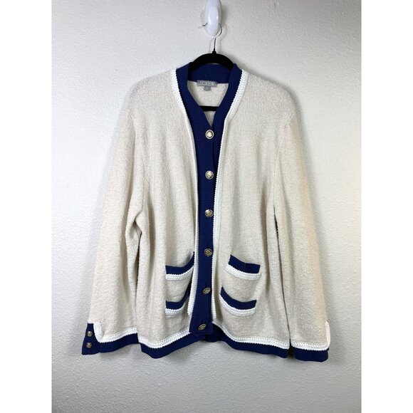J Crew Textured Bouclé Lady Jacket Cardigan Size 2X - Picture 2 of 7